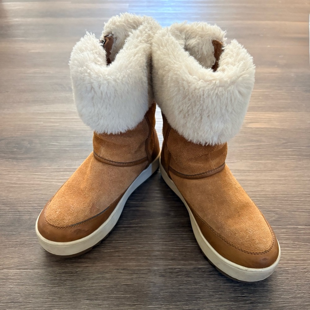 Koolaburra by UGG Tynlee Waterproof Women's Winter Boots RARE Size 6 Chestnut